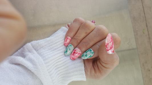 My Favorite Alcohol Ink Marble Nails!